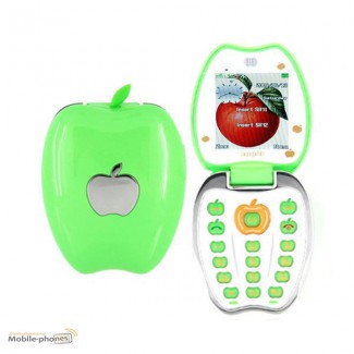 Яблочко (Аpple) - детский мобильный телефон на 2 SIM карты (зелёный, розовый, белый)