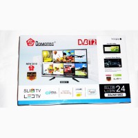 Lcd led телевизор domotec 24 dvb - t2 12v/220v hdmi in/usb/vga/scart/coax out/pc audio in