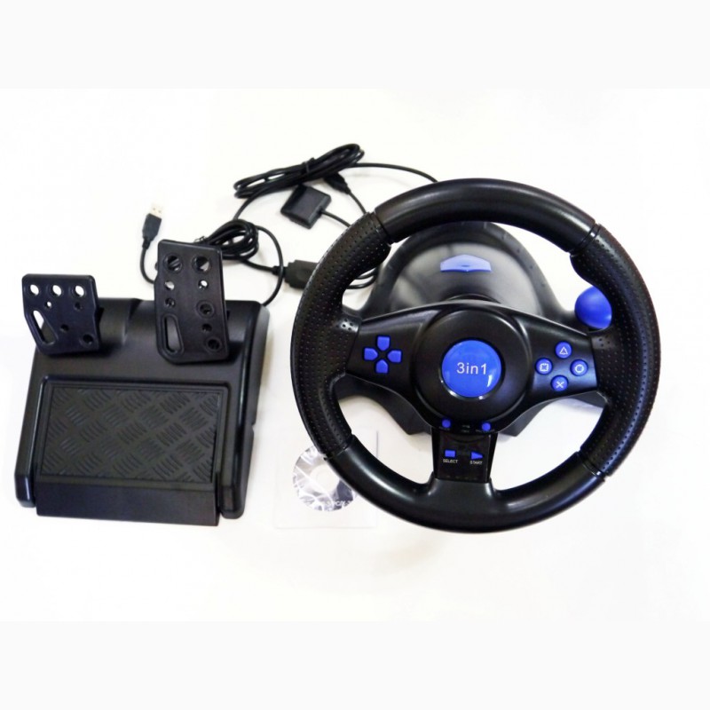 Фото 3. Руль с педалями 3в1 Vibration Steering wheel