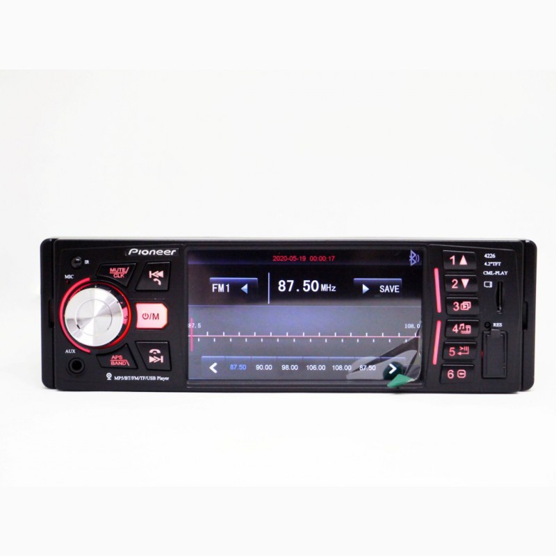 Фото 4. Магнитола Pioneer 4226 ISO - экран 4, 1#039;#039;+ DIVX + MP3 + USB + SD + Bluetooth