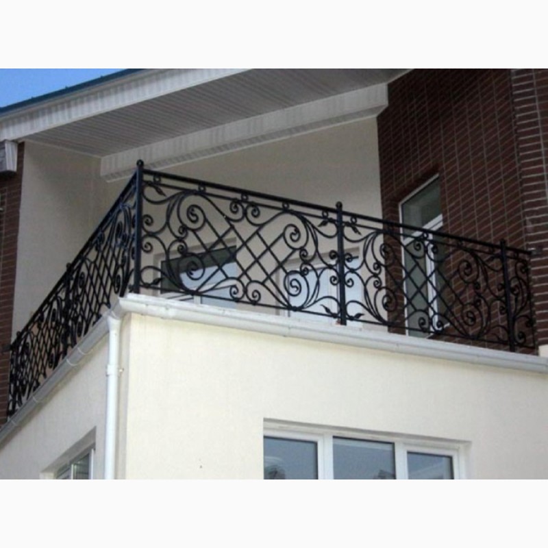 Фото 2. Кованые и сварные балконные перила (ограждения для балкона)