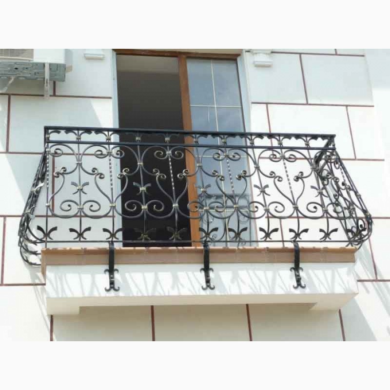 Фото 6. Кованые и сварные балконные перила (ограждения для балкона)