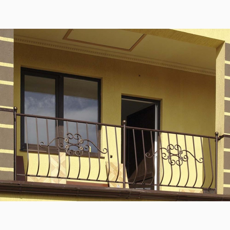 Фото 9. Кованые и сварные балконные перила (ограждения для балкона)
