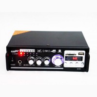 Усилитель звука KT-809BT, USB, SD, AUX, Bluetooth, Караоке