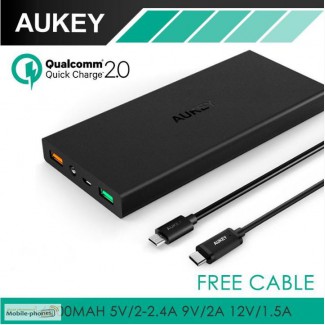 Aukey 16000 mAh внешний аккумулятор с функцией быстрой зарядки Qualcomm QC 2.0