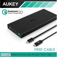 Aukey 16000 mAh внешний аккумулятор с функцией быстрой зарядки Qualcomm QC 2.0