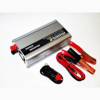 Преобразователь (инвертор) 12V-220V 2500W silver