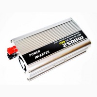 Преобразователь (инвертор) 12V-220V 2500W silver