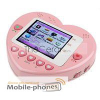 Телефон для девочек Розовое сердце 2 SIM: GSM+GSM