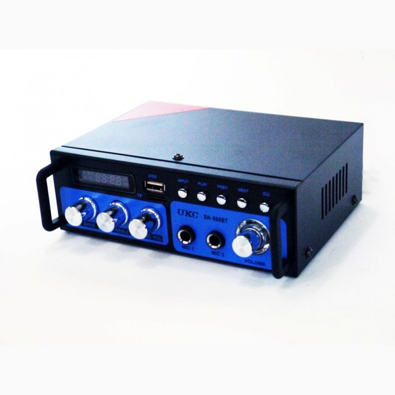 Фото 3. Усилитель звука UKC SN-666BT FM USB 2x300W Bluetooth + Караоке