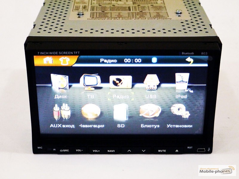 2din Pioneer PI-803 7” экран GPS- Mp3-Dvd -Tv/Fm -тюнер +8Гб карта