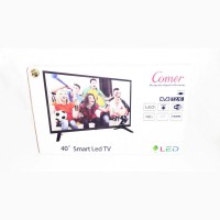 LCD LED Телевизор Comer 40 Smart TV, FHD, WiFi, 1Gb Ram, 4Gb Rom, T2, USB/SD, HDMI, VGA