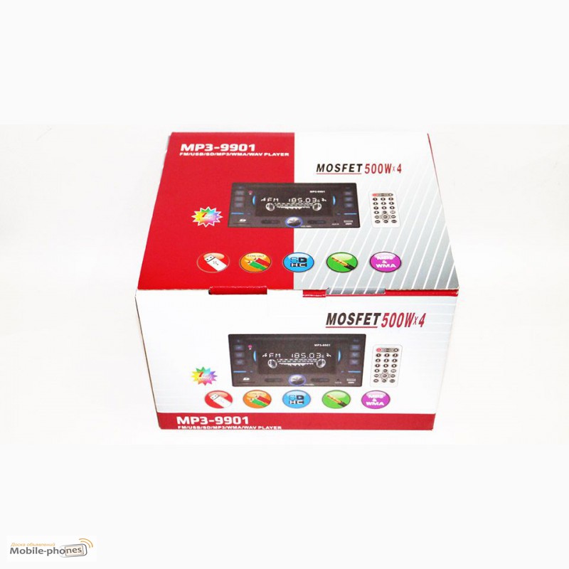 Фото 3. Автомагнитола 2din Pioneer 9901 USB+SD+AUX+пульт RGB подсветка