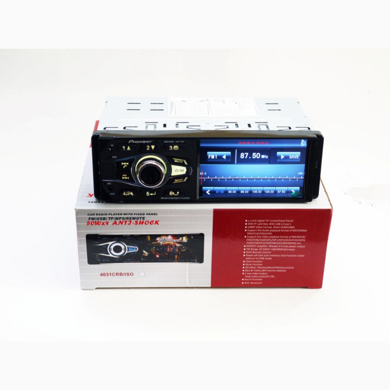 Фото 5. Автомагнитола Pioneer 4031 ISO - экран 4, 1#039;#039;, DIVX, MP3, USB, SD, BLUETOOTH
