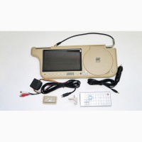 Авто козырек 7 с DVD+USB+SD Бежевый