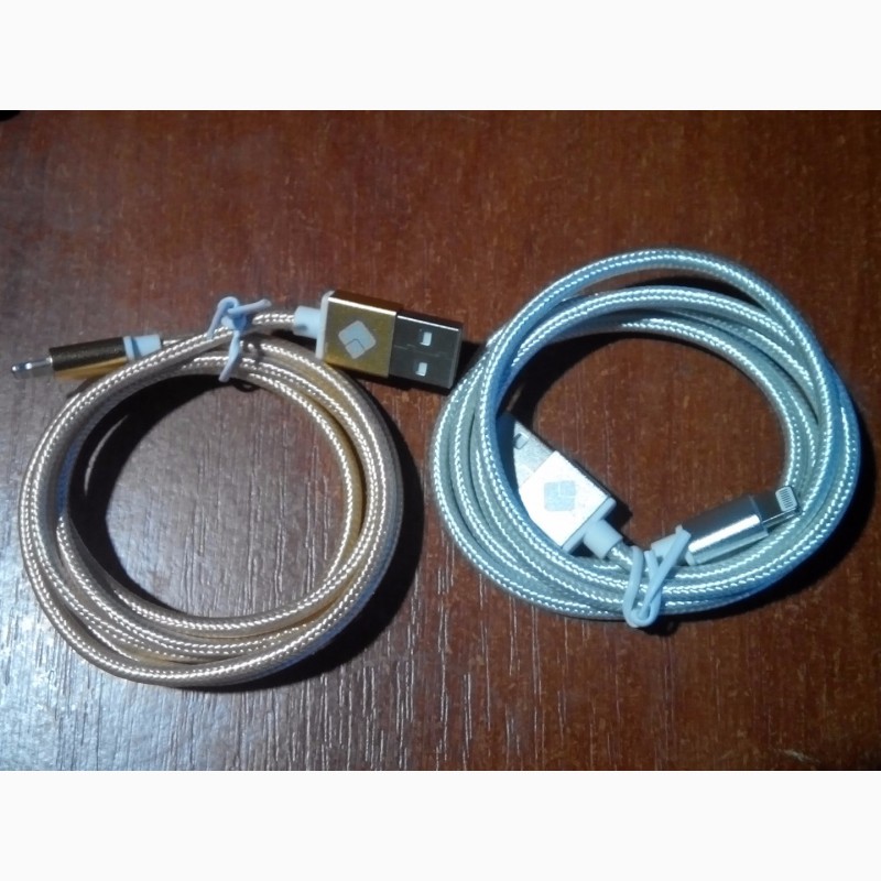 Фото 5. Зарядной шнур lightning (для iPhone 5, 6, 7, +s). Нейлон. 1м. кабель