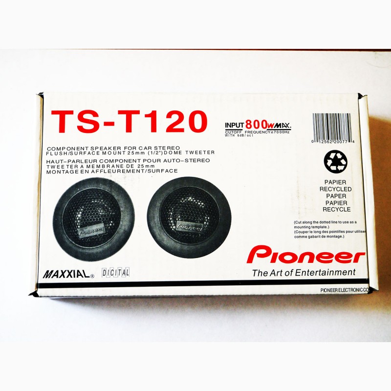 Фото 6. Колонки (динамики) Pioneer TS-T120 твитеры (пищалки) 35W--800W