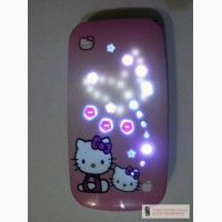 Детский мобильный телефон Samsung Hello Kitty с оригинальными спецэффектами (2 сим карты)