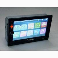 2din автомагнитола Pioneer 7010 USB, SD, Bluetooth, ПУЛЬТ НА РУЛЬ (короткая база)