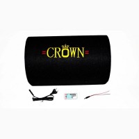 10 Активный сабвуфер бочка CROWN 350W + BLUETOOTH