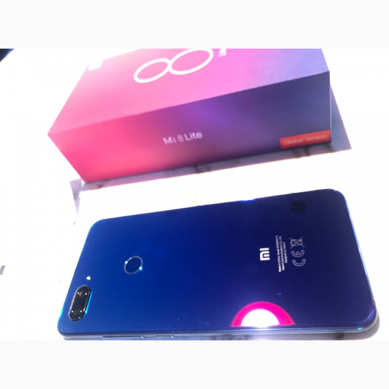 Фото 2. Смартфон Xiaomi 8 Lite Aurora Blue Glob 64 GB в отличном состоянии полный комплект